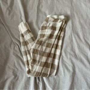 Old Navy Women's Brown Checkered Pajama Bottoms